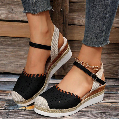 Finnyl | Espadrilles avec patch en maille et couleur contrastée