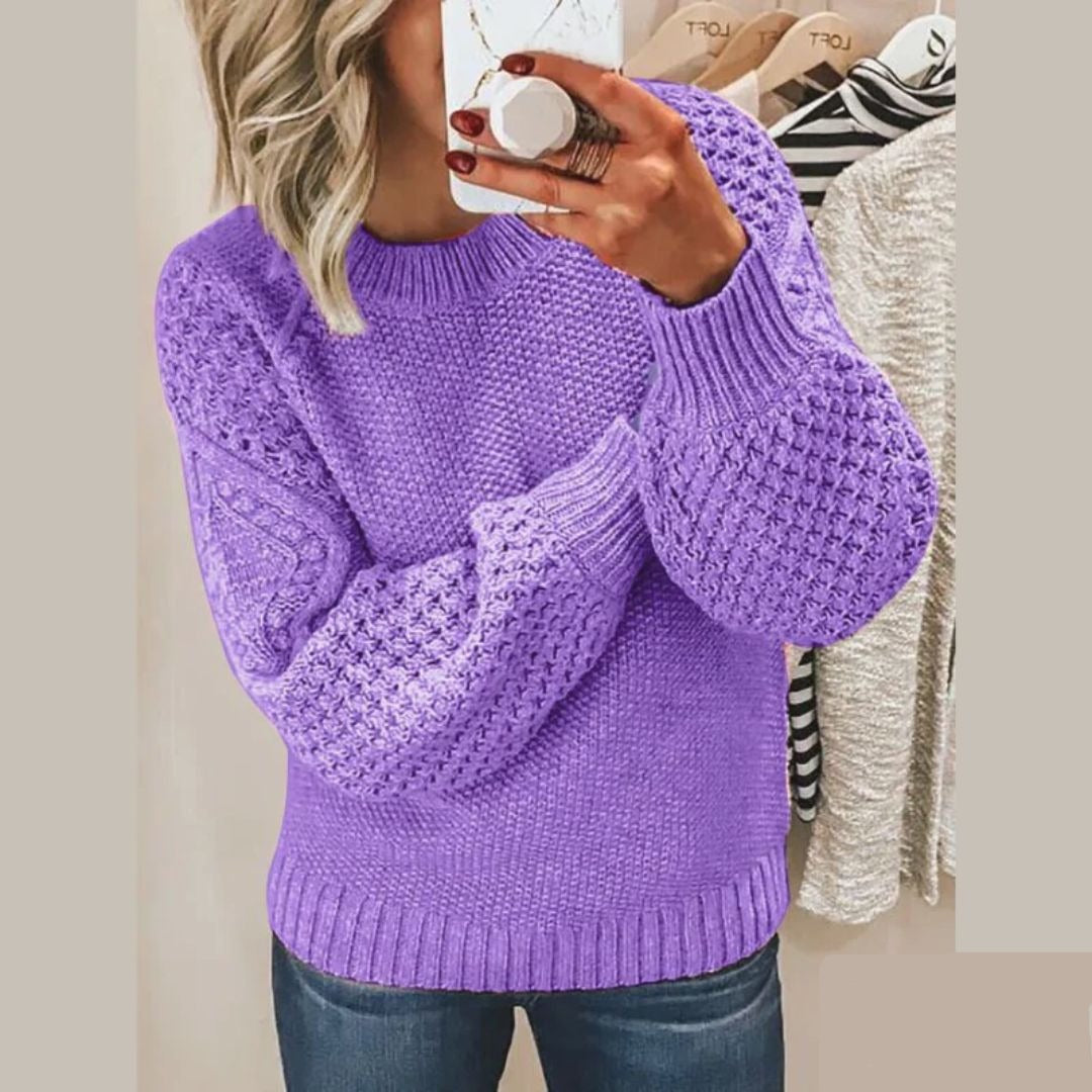 Pull tricoté pour femmes, chaud et élégant