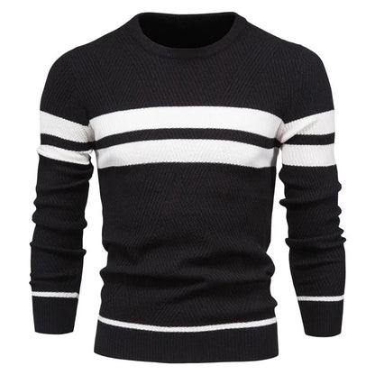 Xino Sweater | Pull patchwork à col rond pour hommes