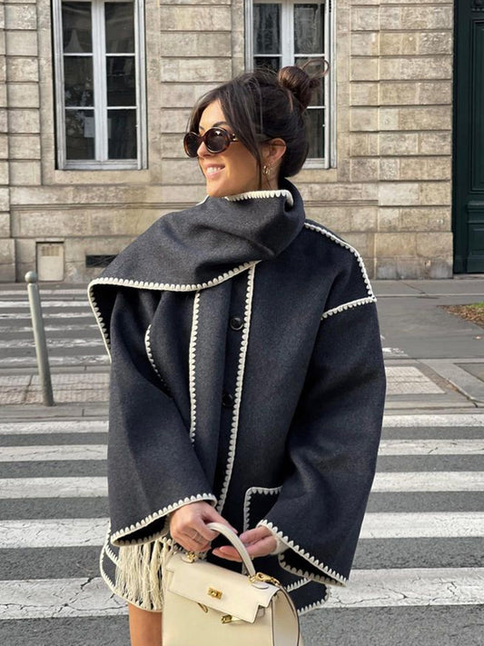 Ysa - Manteau d'hiver chic avec cordon de serrage