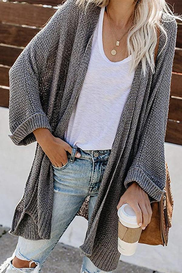 Xiomara Cardigan | Cardigan à manches longues en maille