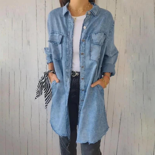 Lana - Manteau d'été en denim confortable