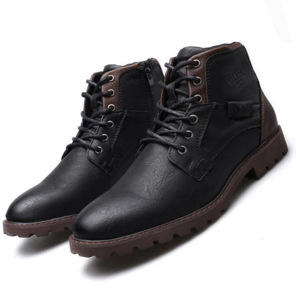 Xavier Boots | Bottes en cuir avec lacets