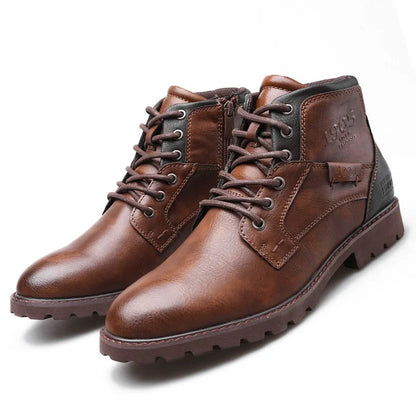 Xavier Boots | Bottes en cuir avec lacets