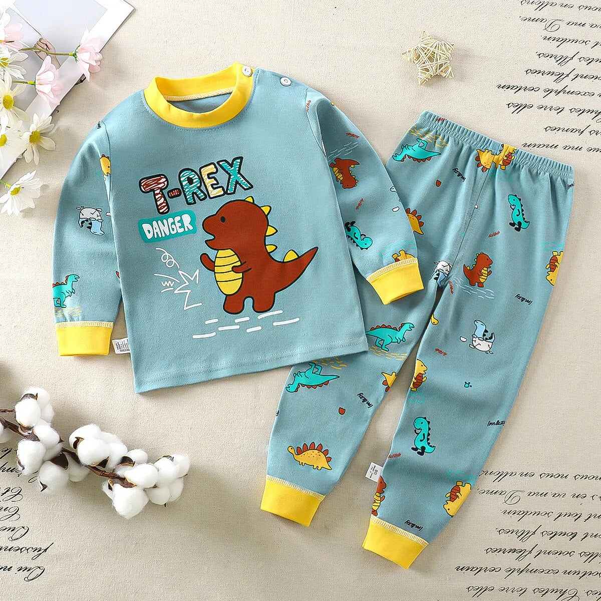 Heidi-Mode Nights Set de pyjama confortable Cartoonize pour enfants