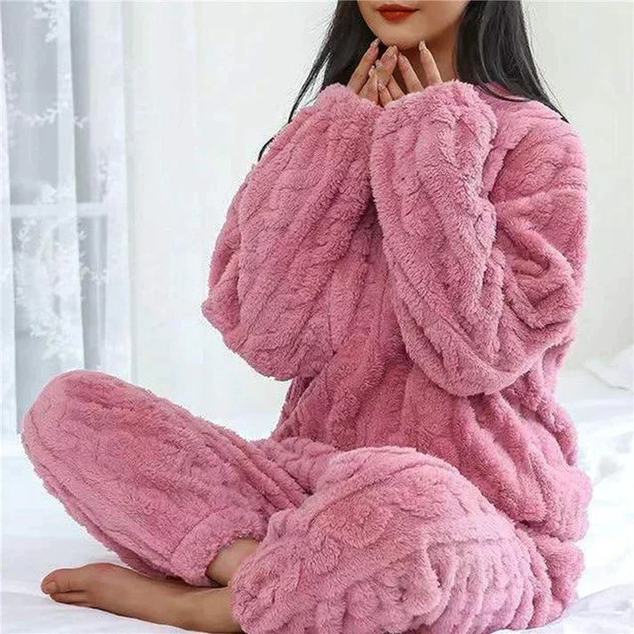 Ensemble pyjama en polaire pour femme