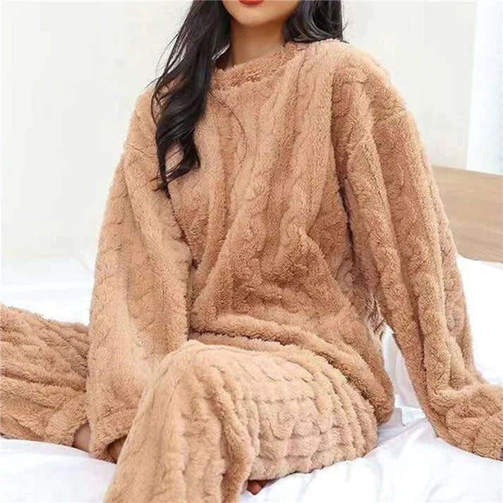 Ensemble pyjama en polaire pour femme