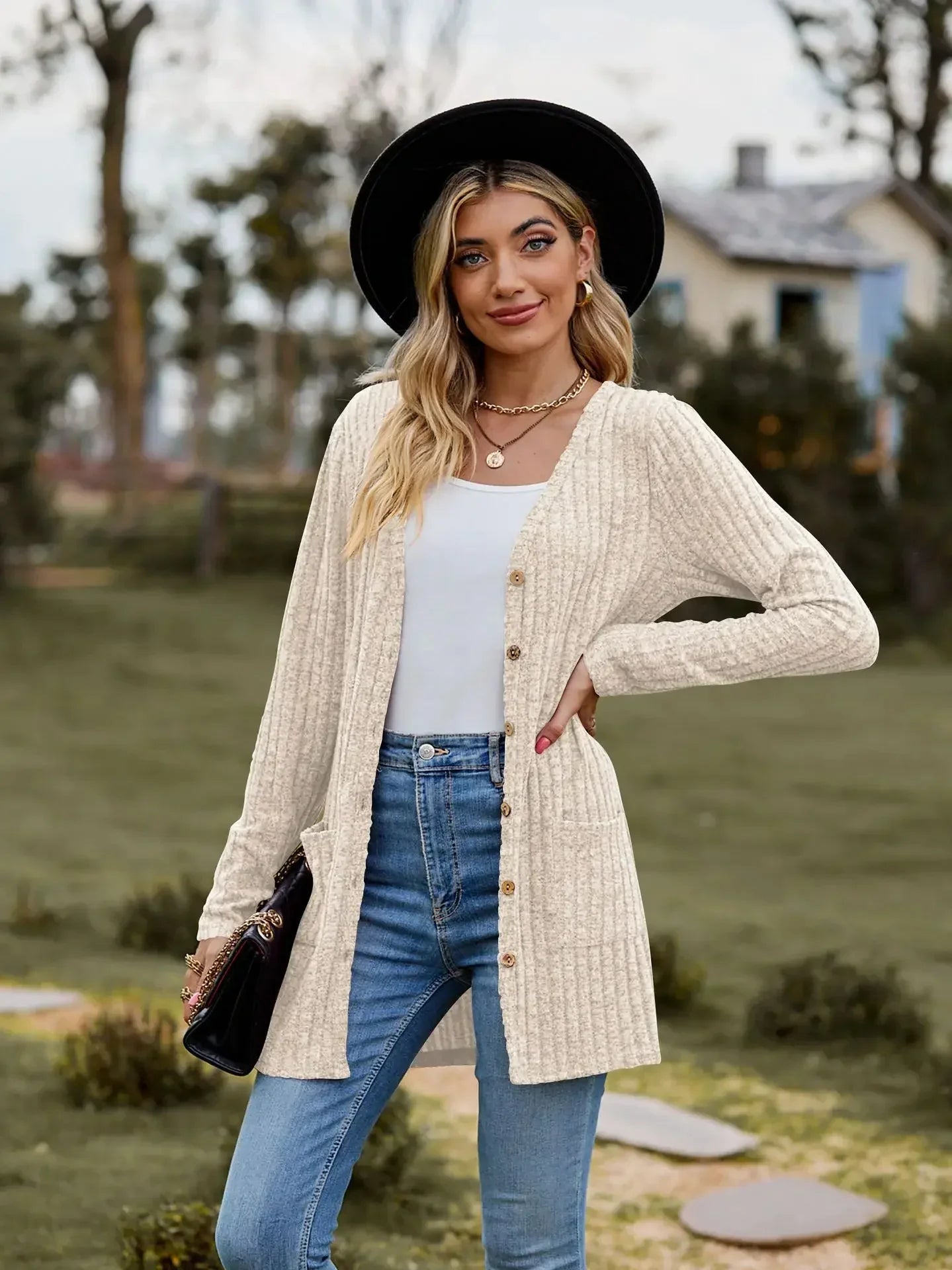 Pit Stripe Cardigan - Maren