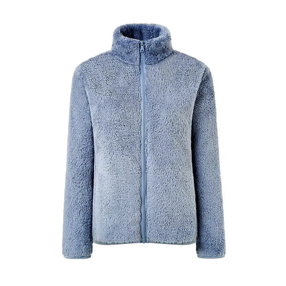 Veste zippée en peluche avec coupe confort - Maud