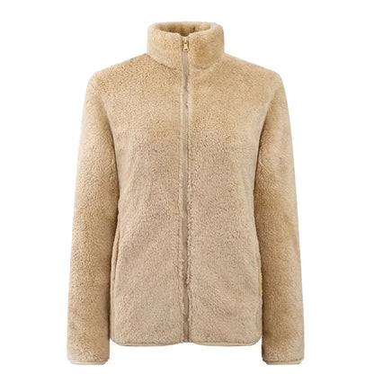 Veste zippée en peluche avec coupe confort - Maud