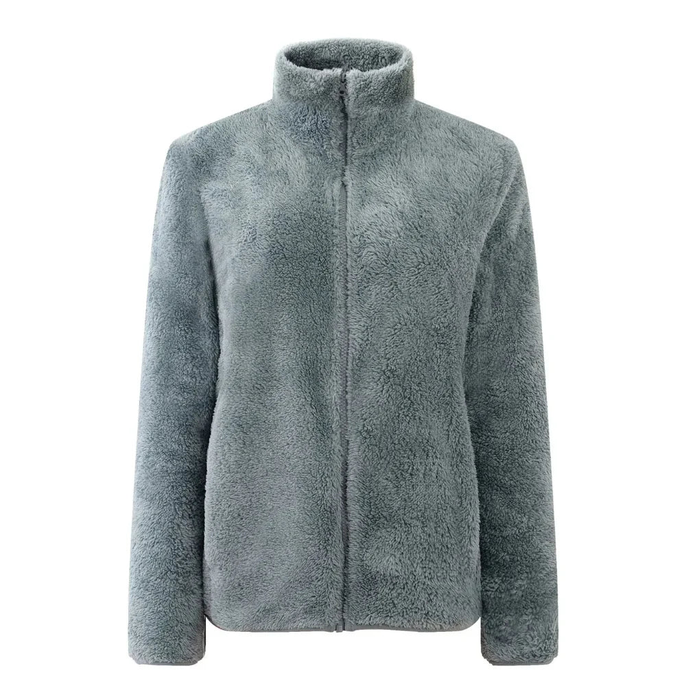 Veste zippée en peluche avec coupe confort - Maud