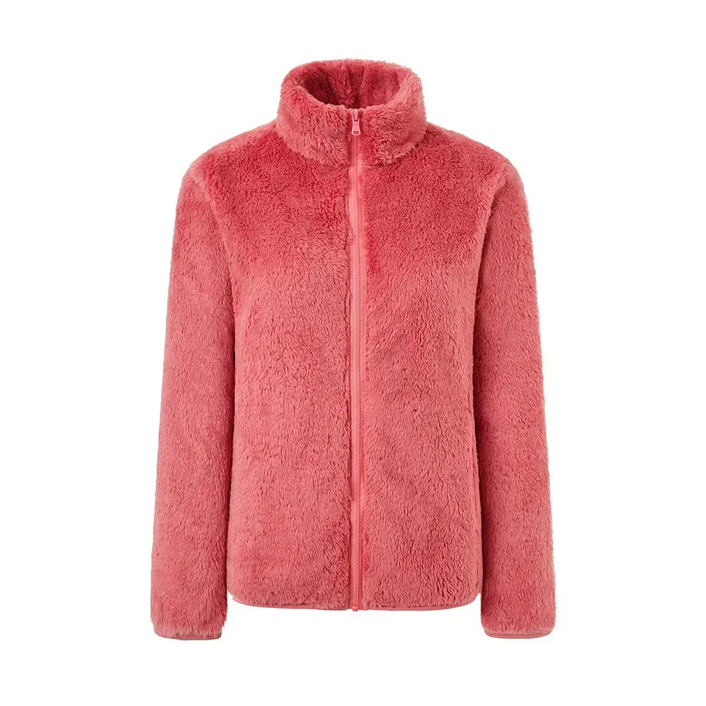 Veste zippée en peluche avec coupe confort - Maud