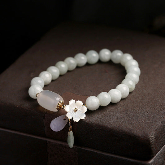 Bracelet de pierre de jade et d'agate | Porte chance et a de l'allure !