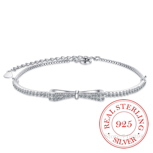 Bracelet Tennis en argent avec Zirconia | Radieux et subtil