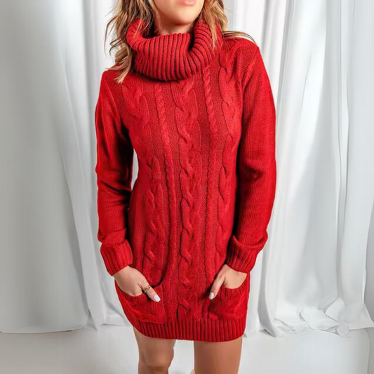 Mireille - Comfotbale Robe col rond Pull