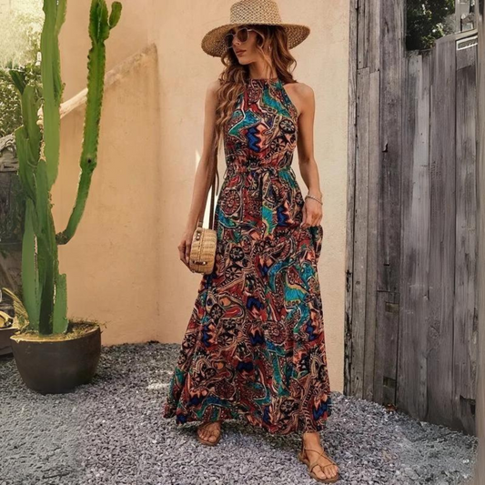 Laurian - Robe dos nu élégante de style boho