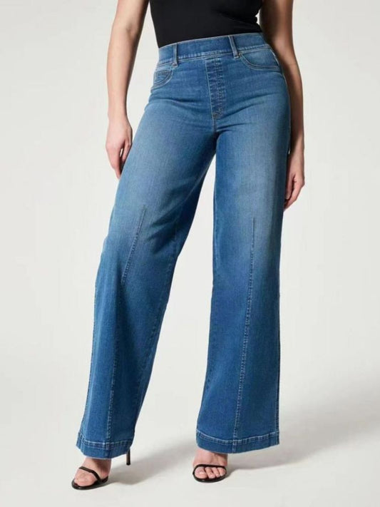 Jeans Pull-On à jambes larges - Neri