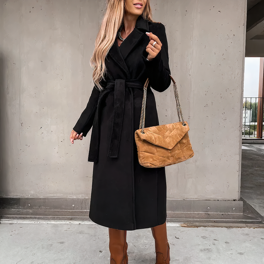 Trench-coat chic en laine mélangée - Nicole