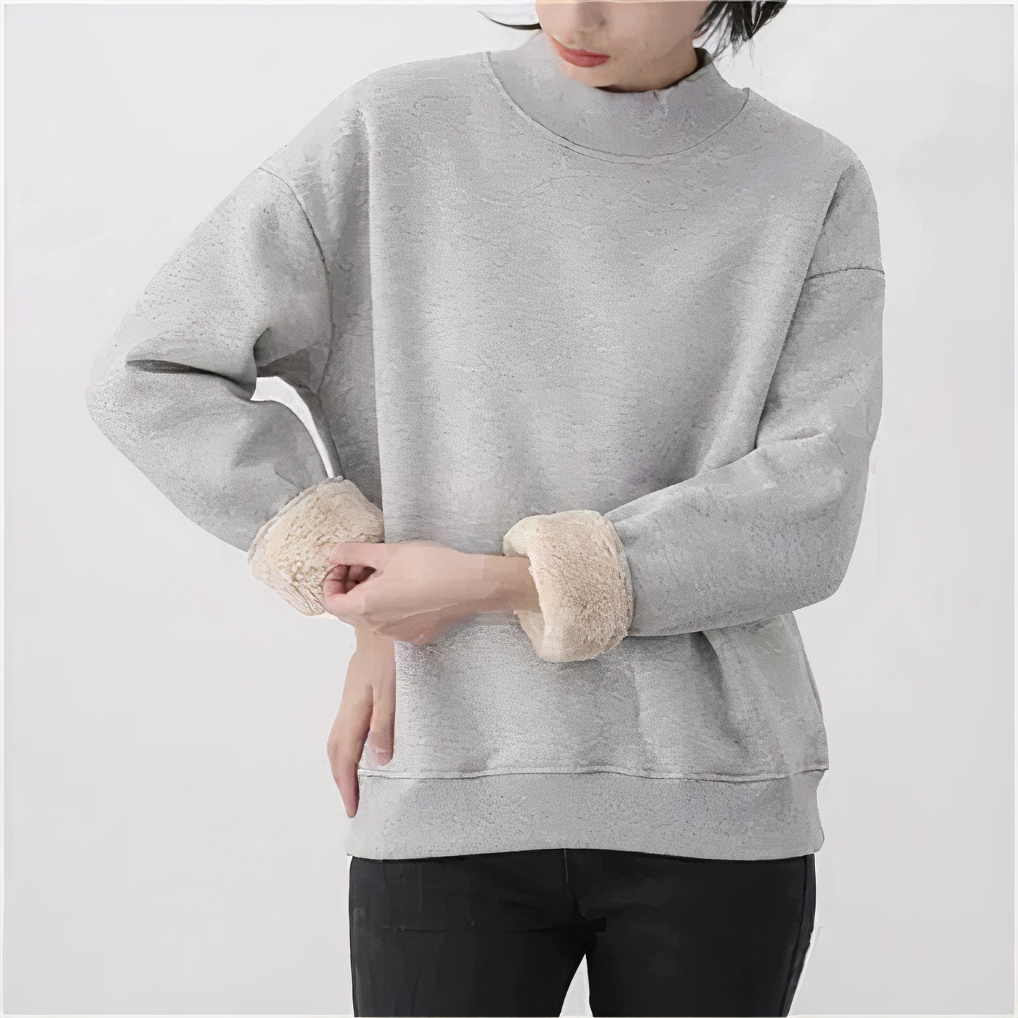 Pull d'hiver en laine polaire - Noelle