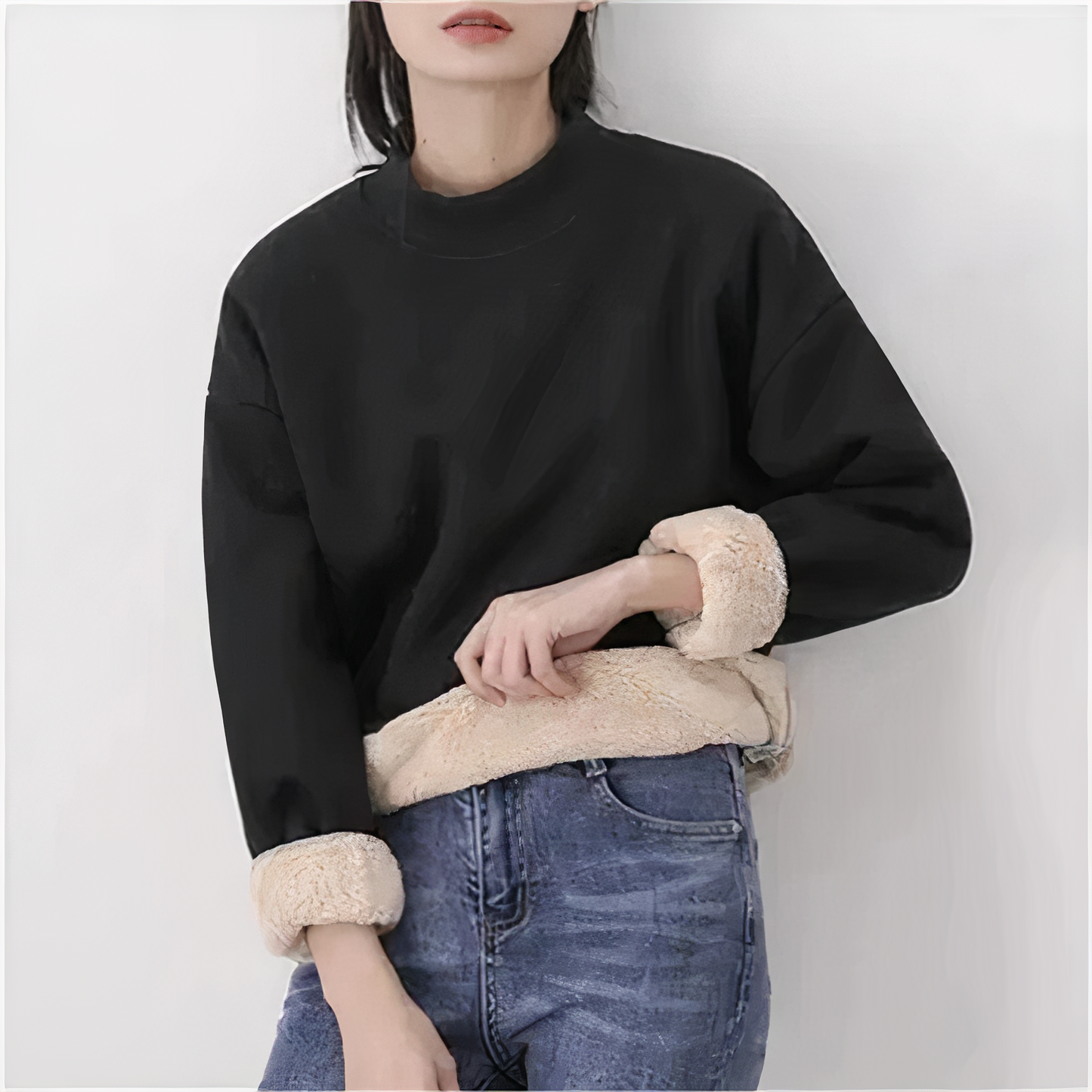 Pull d'hiver en laine polaire - Noelle