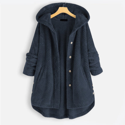 Cardigan à capuche pour femme pour l'hiver