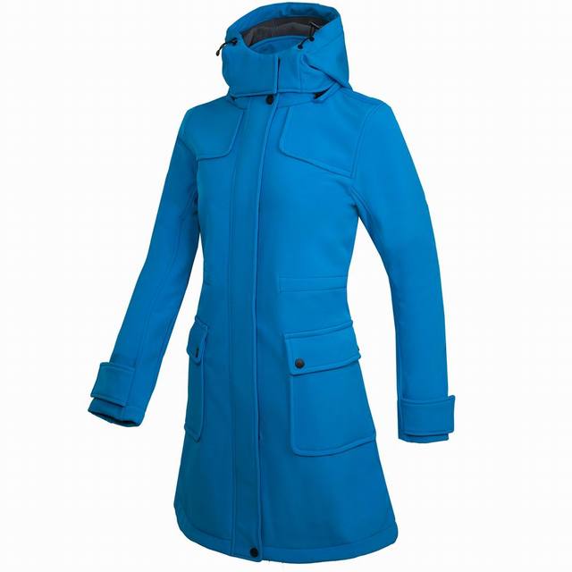 Veste de pluie classique longue et imperméable pour l'extérieur avec capuche pour femmes | Parfait pour les activités de plein air