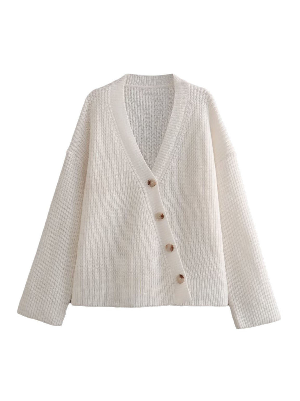 Cardigan col V pour femme