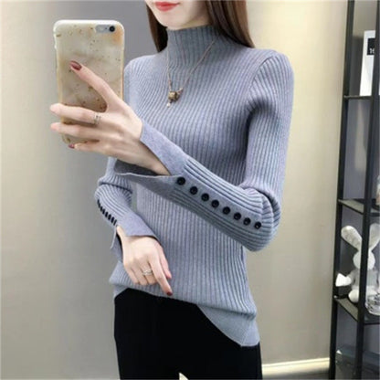 Pull à col haut pour femme