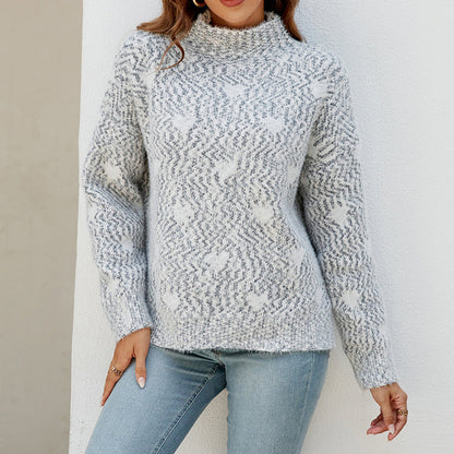 Xanne Sweater | Pull en tricot à cœur décontracté