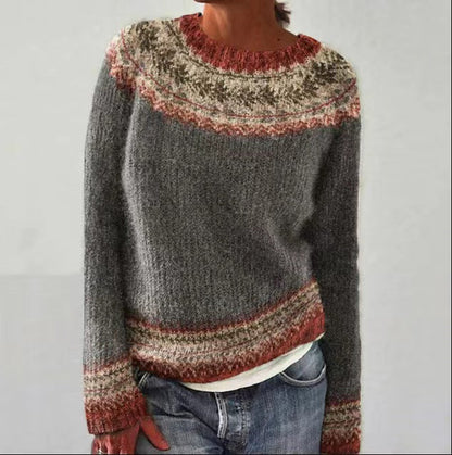 Un pull vintage en maille pour femme