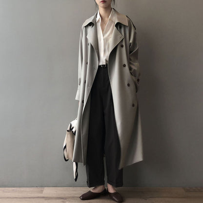 Trench-coat double boutonnage à la mode pour femmes - Juna