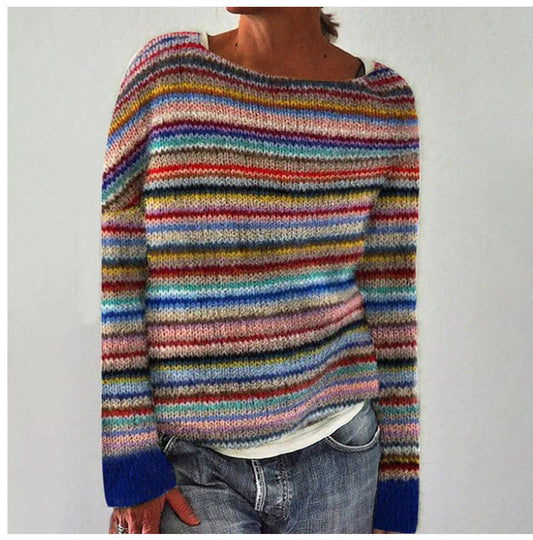 Whitney Sweater | Pull rayé de couleur