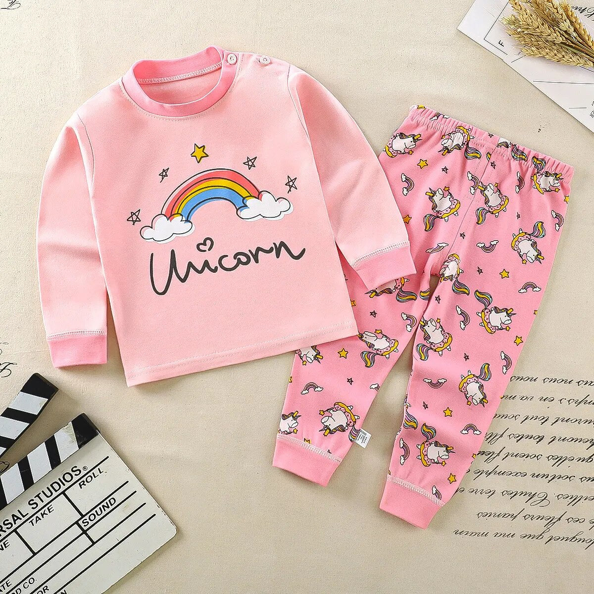 Heidi-Mode Nights Set de pyjama confortable Cartoonize pour enfants