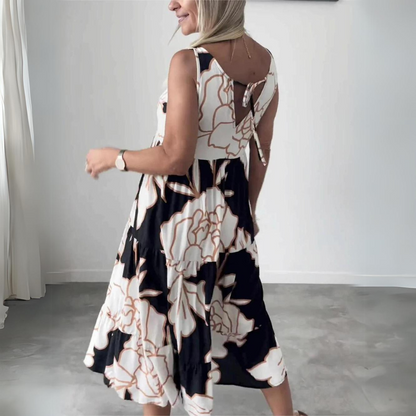 Olivia - Robe élégante à imprimé floral