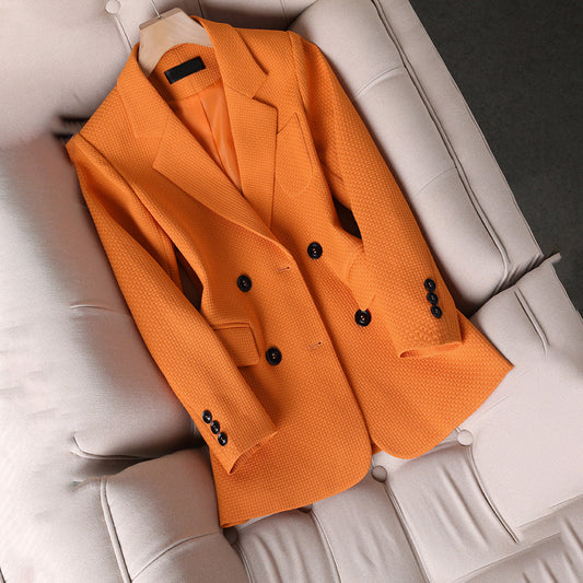 Maeva - Blazer orange pour femme