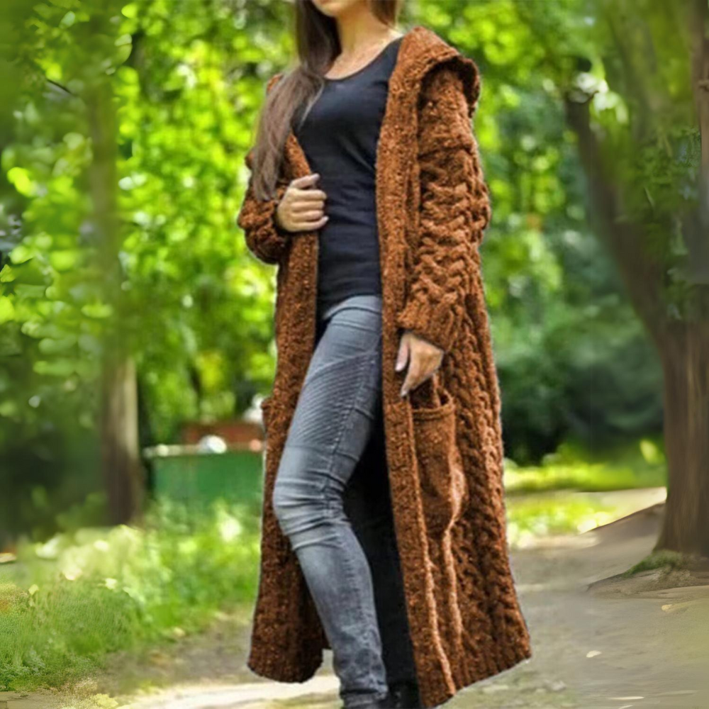 Perdita - Manteau cardigan d'hiver