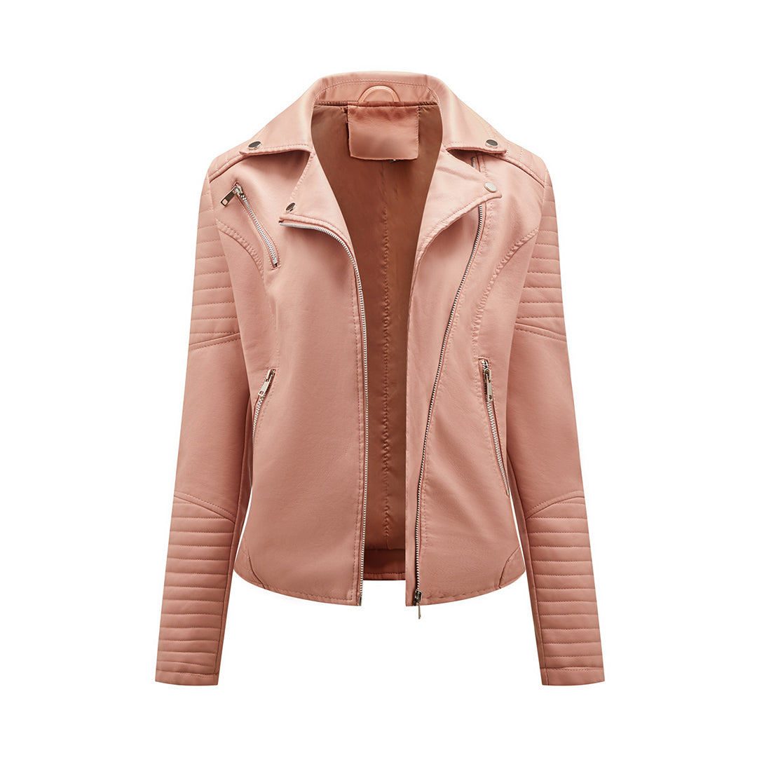 Veste en cuir élégante pour femme