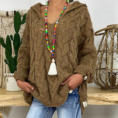 Pull en maille avec col en V