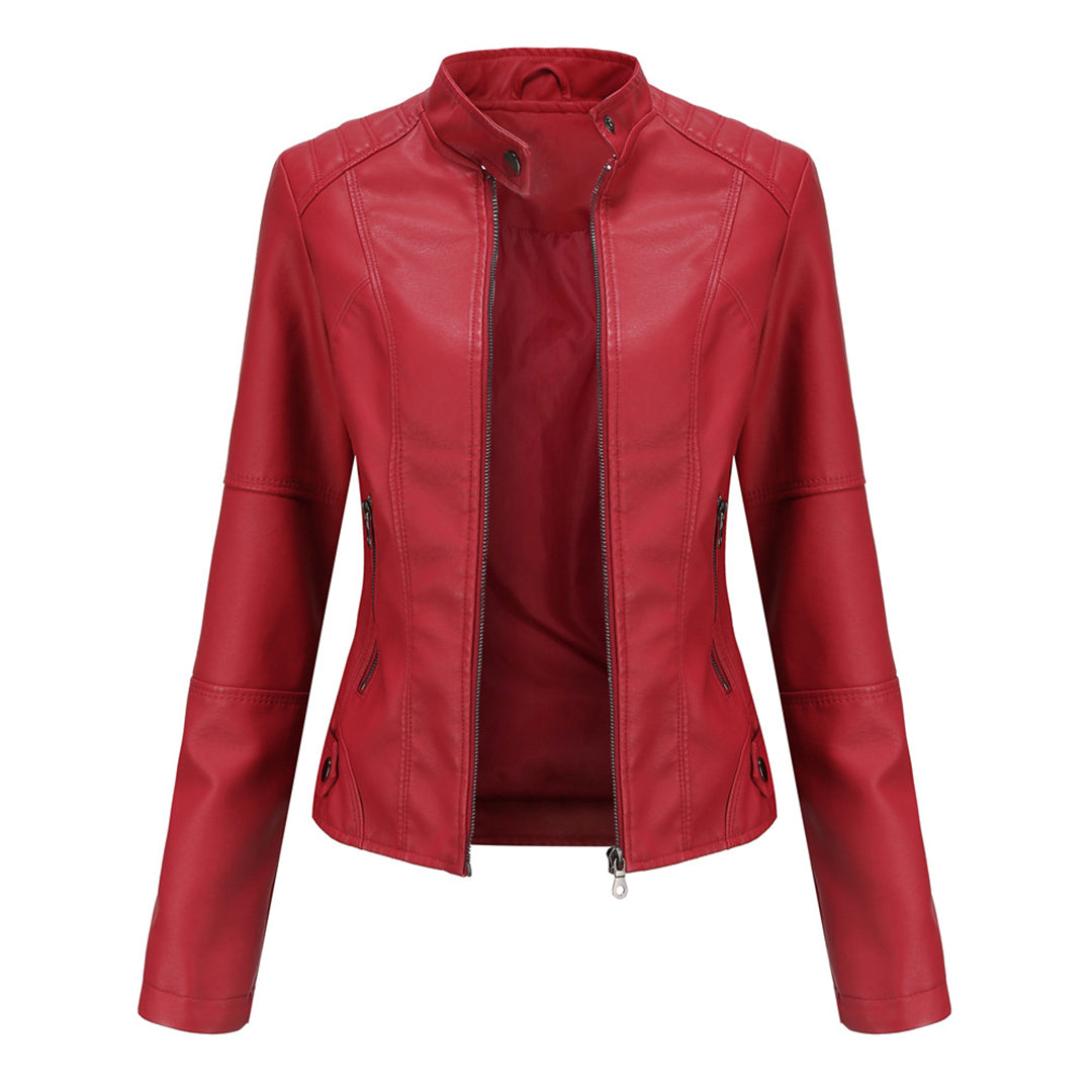 Veste en cuir intemporelle pour femmes