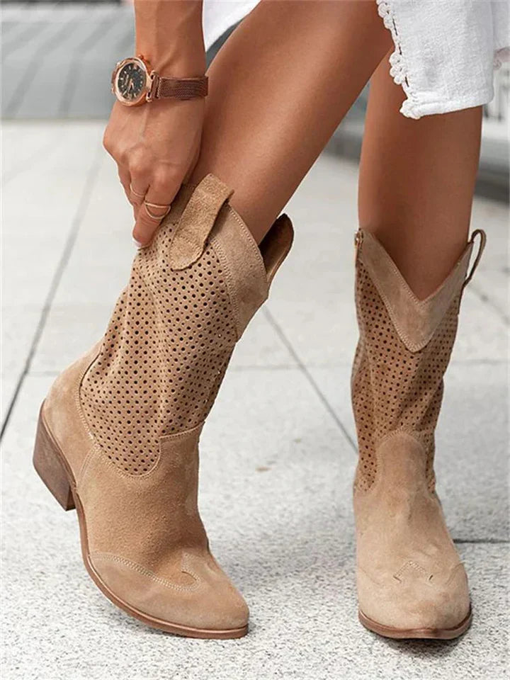 Bottes de cowboy blanches - jessica