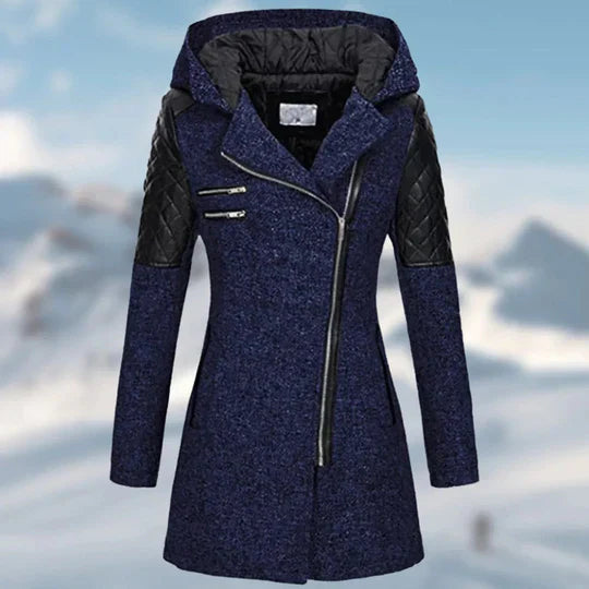 Zin - manteau d'hiver long pour femmes avec capuche