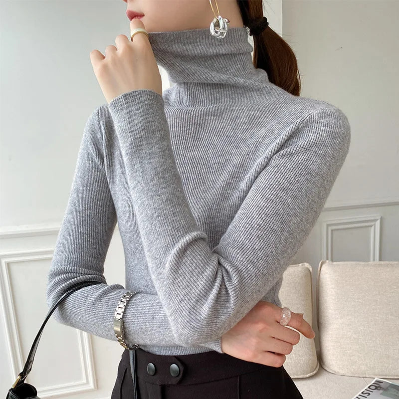 Cecilia - Turtleneck sweater ladies winter casual