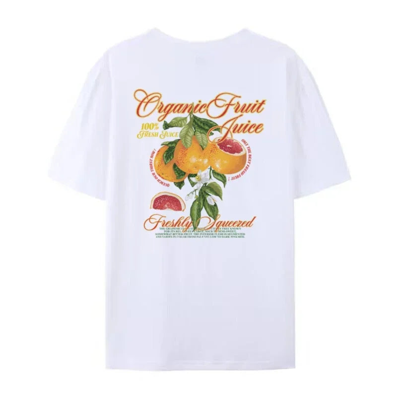 T-shirt - Pamplemousse - Unique Back Print, Confortable - Parfait pour un usage quotidien décontracté