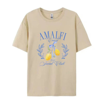 T-shirt - Collection Amalfi - Design aéré et intemporel, coupe décontractée - Parfait pour les occasions décontractées et formelles