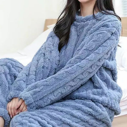 Heidi-Mode | Ensemble pyjama chaud en polaire Teddy pour femmes