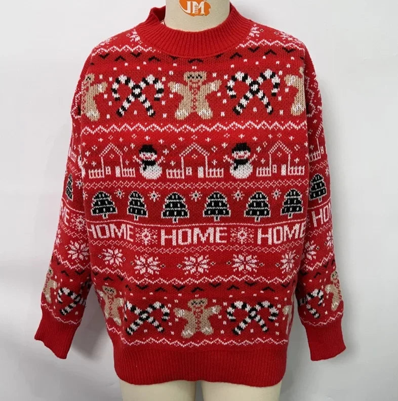 Valencia- Pull moche de Noël - Motif bonhomme de neige