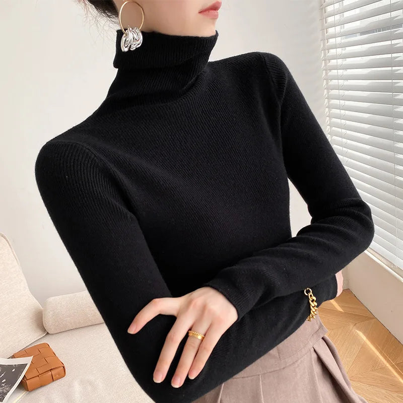 Cecilia - Turtleneck sweater ladies winter casual