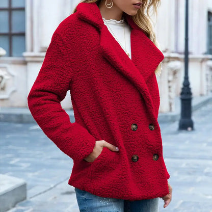 Veste courte Teddy | Marron - Duveteuse et tendance