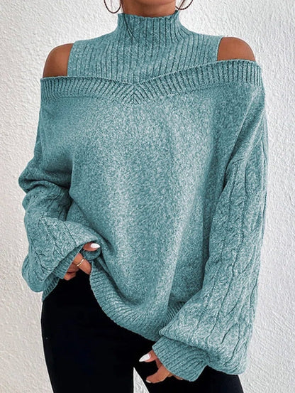 Pull femme épaule