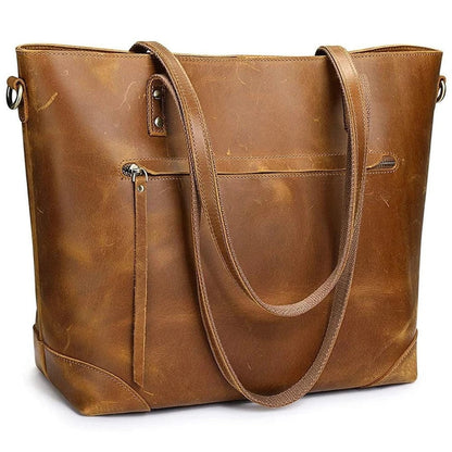 Wrenley - Sac cabas en cuir vintage